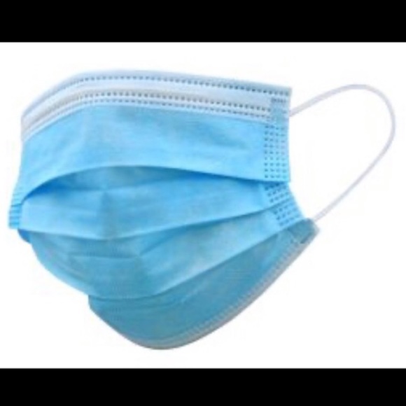 500 Disposable Blue Non Medical Face Mask New